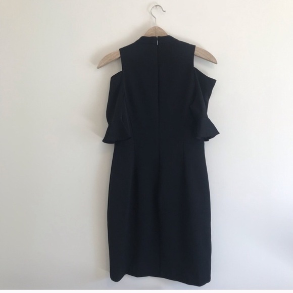 Rebecca Taylor | Cold Shoulder Shift Dress Black - Picture 5 of 8